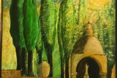 François JACQUOT, Soleil blanc, Notre Dame des Colombières, Menton Garavan.