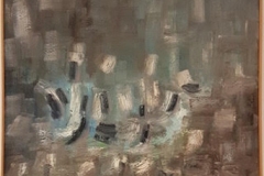 VASCO BENDINI, Sans-titre. Huile sur toile