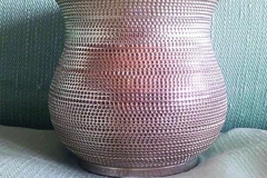 AFRA ET TOBIA SCARPA, Vase argent fin 999 avec intérieur doré.