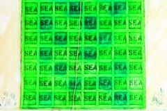 JOE TILSON, Sun Mantra, 1979. // Sea Mantra, 1979. 2 peintures.
